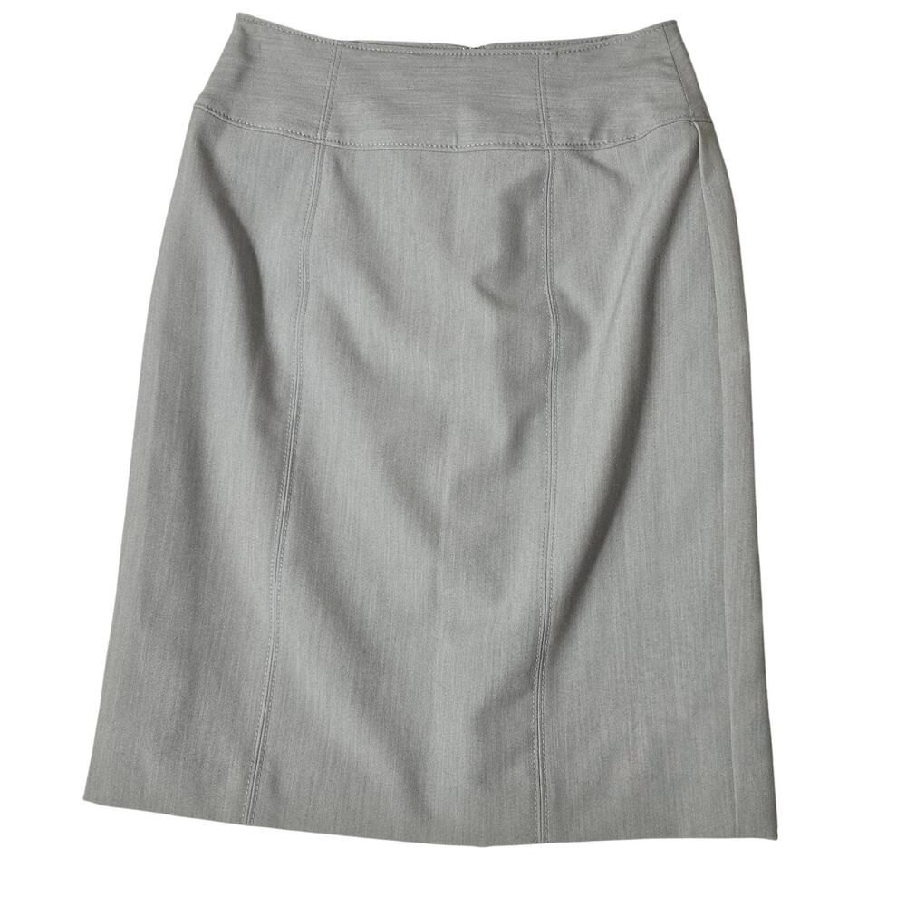 Worthington Light Gray Pencil Knee Length Skirt Womens Size 6